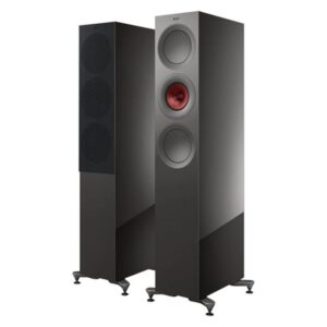 KEF R7 Meta Gris Titane - Enceinte Colonne (la paire)